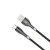 Forever Sleek kabelis USB - USB-C 1,0 m 3A juodos spalvos