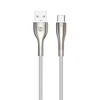 Forever Sleek kabelis USB - USB-C 1,0 m 3A baltos spalvos
