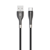 Forever Sleek kabelis USB - USB-C 1,0 m 3A juodos spalvos