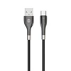 Forever Sleek kabelis USB - USB-C 1,0 m 3A juodos spalvos