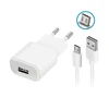 Forever TC-01 įkroviklis 1x USB 2A baltos spalvos + microUSB kabelis