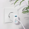 Forever TC-06-33AC GaN PD QC įkroviklis 1x USB-C 1x USB 33W baltos spalvos