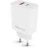 Telforceone Forever TC-09-33AC GaN PD QC charger 1x USB-C 1x USB 33W baltas
