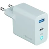 Forever Vibe-TC45AC GaN PD QC įkroviklis 1x USB-C 1x USB 45W sidabrinis