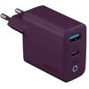 Forever Vibe-TC45AC GaN PD QC įkroviklis 1x USB-C 1x USB 45W tamsios vyšnios spalvos