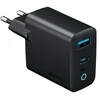 Forever Vibe-TC45AC GaN PD QC įkroviklis 1x USB-C 1x USB 45W tamsiai pilkas