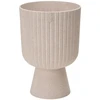 Vazonas FORM PLASTIC Keli Mika Eco Wood 14cm Baltas