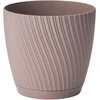 FORM PLASTIC Gėlių vazonas Mika su padėklu 19 cm, rudas
