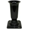 FORM PLASTIC Vaza Dama D13cm/H26.7cm juoda su met. atsp.