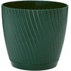 FORM PLASTIC Gėlių vazonas Mika su padėklu 19cm, žalias