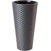 FORM PLASTIC Gėlių vazonas Rattana Slim 30cm, pilkas