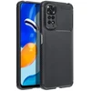 Dėklas Fusion Accessories Fusion Carbon Premium back case silicone for Xiaomi Redmi 12C juodas