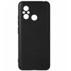 Dėklas Fusion Accessories Fusion Elegance Fibre protect silicone case for Xiaomi Redmi 12c | Redmi 11a juodas