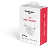 Fusion Accessories Įkroviklis Energia GaN 140W USB-C / USB-A / 3A Baltas