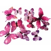 Fusion Accessories Fusion fluorescenciniai lipdukai miegamajam "Butterfly" 12 vnt (rožinis)