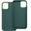 Dėklas Fusion Accessories Fusion Frame back case silicone for Apple iPhone 15 Pro žalias