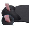 Fusion Accessories Ergonomiška gelinė pelės kilimėlis su riešo atrama