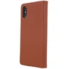 Dėklas Fusion Accessories Fusion Genuine Leather Book case for Xiaomi Redmi 12C ruda