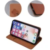 Dėklas Fusion Accessories Fusion Genuine Leather Book case for Xiaomi Redmi 12C ruda