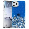 Dėklas Fusion Accessories Fusion glue glitter back case silicone for Apple iPhone 13 Pro mėlynas
