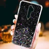 Fusion Accessories Fusion Glue Glitter Back Case Silikoninis dėklas For Apple iPhone 12 Pro Max Juodas