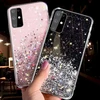 Fusion Accessories Fusion Glue Glitter Back Case Silikoninis dėklas For Apple iPhone 12 Pro Max Juodas
