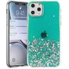 Fusion Accessories "Glue Glitter Silikoninis dėklas iPhone 13 Pro Max" Žalias