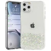 Dėklas Fusion Accessories Fusion glue glitter silicone case for Apple iPhone 13 Pro transparent
