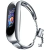 Fusion Accessories Xiaomi Mi Band 3/4/5/6 Sidabrinis Metal Bracelet