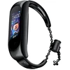 Fusion Accessories Fusion Metal Bracelet band for Xiaomi Mi Band 3 | 4 | 5 | 6 juodas