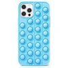 Dėklas Fusion Accessories Fusion Pop it silicone case for Apple iPhone 12 | 12 Pro mėlynas