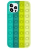 Dėklas Fusion Accessories Fusion Pop it silicone case for Apple iPhone 12 Pro Max yellow - žalias