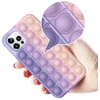 Dėklas Fusion Accessories Fusion Pop it silicone case for Apple iPhone 12 | 12 Pro baltas - žalias