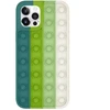 Dėklas Fusion Accessories Fusion Pop it silicone case for Apple iPhone 12 | 12 Pro baltas - žalias