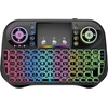 Fusion Accessories Fusion Rainbow compact Belaidė klaviatūra su jutikliniu kilimėliu and colorful backlit for Android | iOS | TV | PC