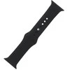 Fusion Accessories Silikoninis išmaniojo laikrodžio dirželis Apple Watch (38/40/41 mm) | Silikonas | juodas