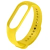 Fusion Accessories wave smartwatch strap for Xiaomi Mi Band 3/4 | Silicone | yellow