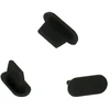 Fusion Accessories Topt Silicone anti-dust plug Lightning juodas – 10 pieces