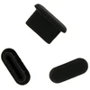 Fusion Accessories Topt Silicone anti-dust plug Type C juodas - 10 pieces