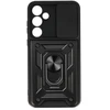 Topt Slide Camera Armor dėklas skirtas Samsung Galaxy A55 5G juodos spalvos