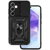 Topt Slide Camera Armor dėklas skirtas Samsung Galaxy A55 5G juodos spalvos