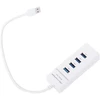 „Fusion Hub“ USB 3.0 prievadų skirstytuvas, 4 prievadų skirstytuvo adapteris | baltas