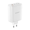 GaN Dudao A140EU USB-A / 3xUSB-C PD 140W įkroviklis - baltos spalvos