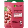 Garnier Skin Naturals Hydra Bomb Natural Origin vynuogių sėklų ekstrakto veido kaukė moterims, 1 vnt.