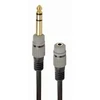 GEMBIRD A-63M35F-0.2M 6.35mm to 3.5mm audio adapter 0.2m juodas