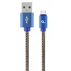 GEMBIRD CC-USB2J-AMCM-2M-BL Gembird Premium džinsai (džinsiniai) Type-C USB laidas su metalinėmis jungtimis, 2m, mėlynas