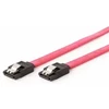 GEMBIRD CC-SATAM-DATA-0.3M Serial ATA III 30cm Data Cable metal clips red