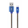 GEMBIRD CC-USB2J-AMCM-1M-BL Gembird Premium džinsai (džinsiniai) Type-C USB laidas su metalinėmis jungtimis, 1m, mėlynas