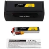Gens Ace & Tattu Akumuliatorius Lipo Tattu 2s 650 mAh 95C 7,6 V HV su XT30 Long-Pack