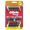 Gillette Disposable razors for men Blue3 Raudona 12 pcs